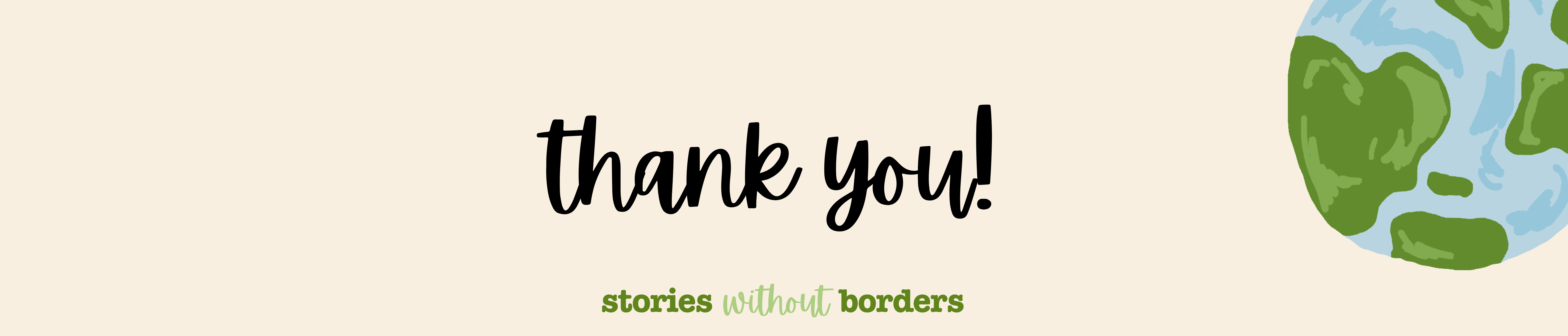 Stories Without Borders Thank You